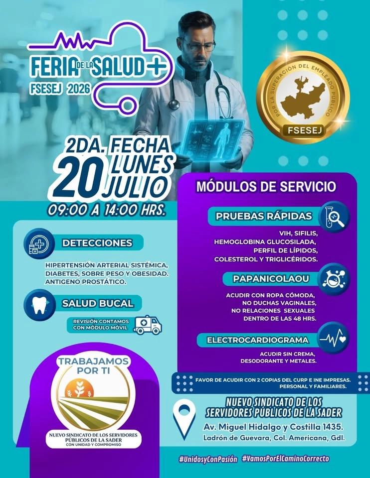 2da. Fecha Feria de la Salud FSESEJ 2026