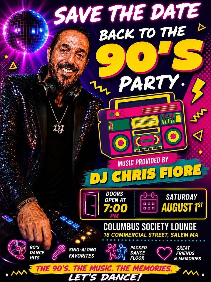 Back To The 90s Party with DJ Chris Fiore