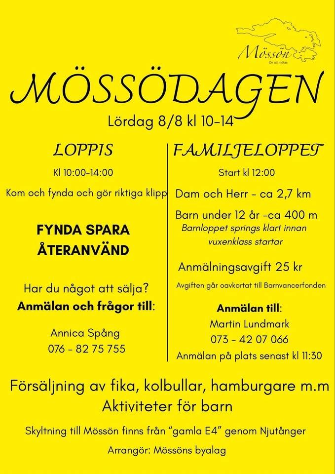 MÖSSÖDAGEN, Loppis och familjeloppet