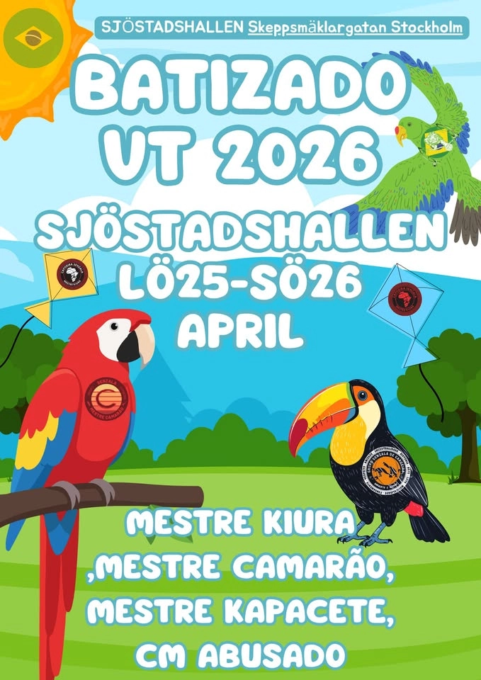 Batizado Mestre Kiura Stockholm inbj. Mestre Camarão, Mestre Kapacete, CM Abusado