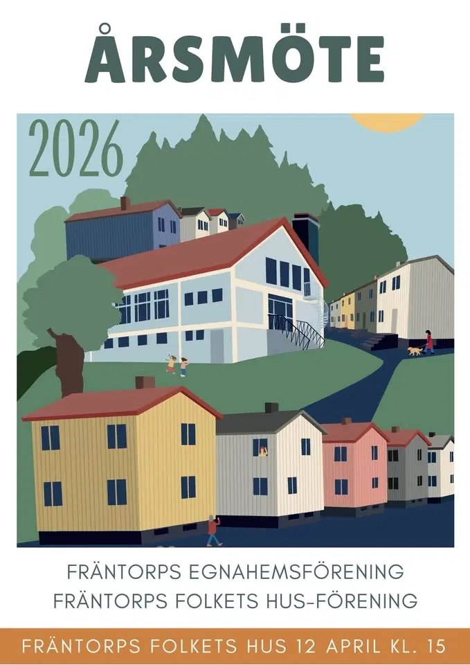 Årsmöte Fräntorps Egnahemsförening och Fräntorps Folkets Hus-förening