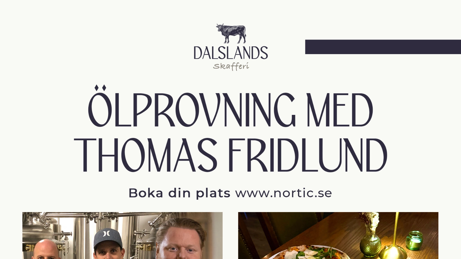 Ölprovning på Dalslands Skafferi med Brukskällan Bryggeri & Thomas Fridlund