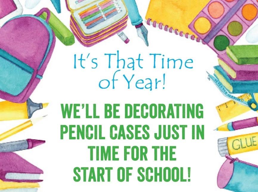 Back to School Kids' Pencil Case Decorating Event