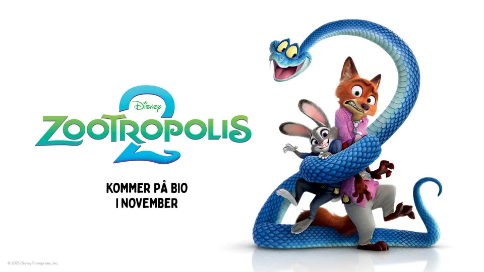 Zootropolis 2 (50kr per biljett och popcorn ingår, alltid)