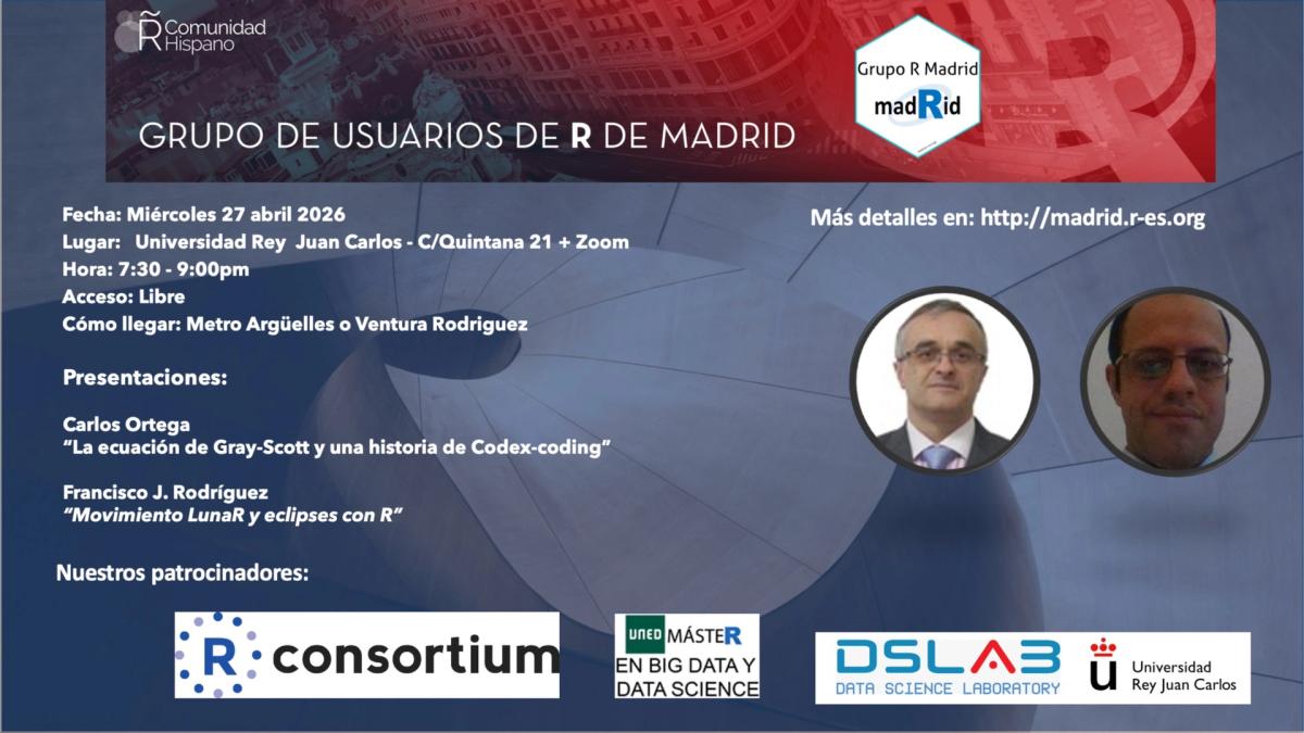 103 - Reunión Grupo de R: Miércoles 27 de mayo de 2026