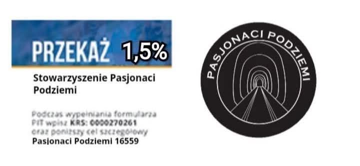1,5 procent z PiTu dla Stowarzyszenia Pasjonaci Podziemi