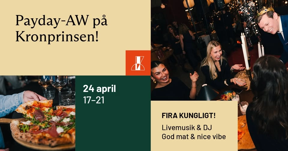 Fira in lönehelgen kungligt på Kronprinsens AW!