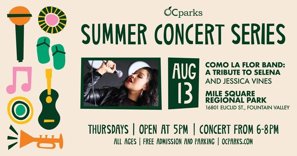 Como La Flor Band: A Tribute to Selena: 2026 OC Parks Summer Concert Series
