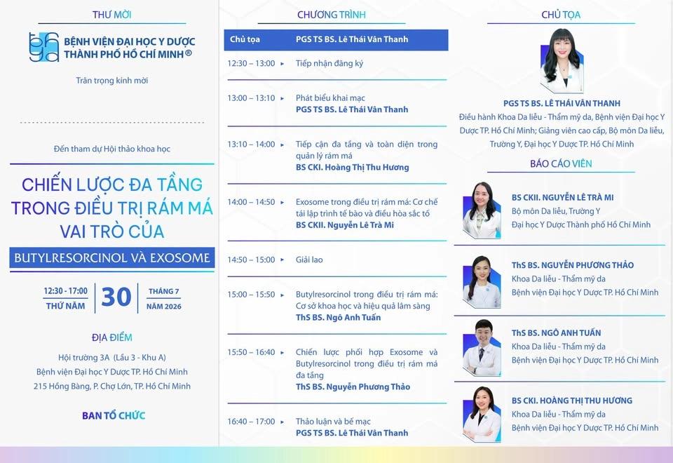 💌💌💌CHIẾN LƯỢC ĐA TẦNG TRONG ĐIỀU TRỊ RÁM MÁ VAI TRÒ CỦA BUTYLRESORCINOL VÀ EXOSOME