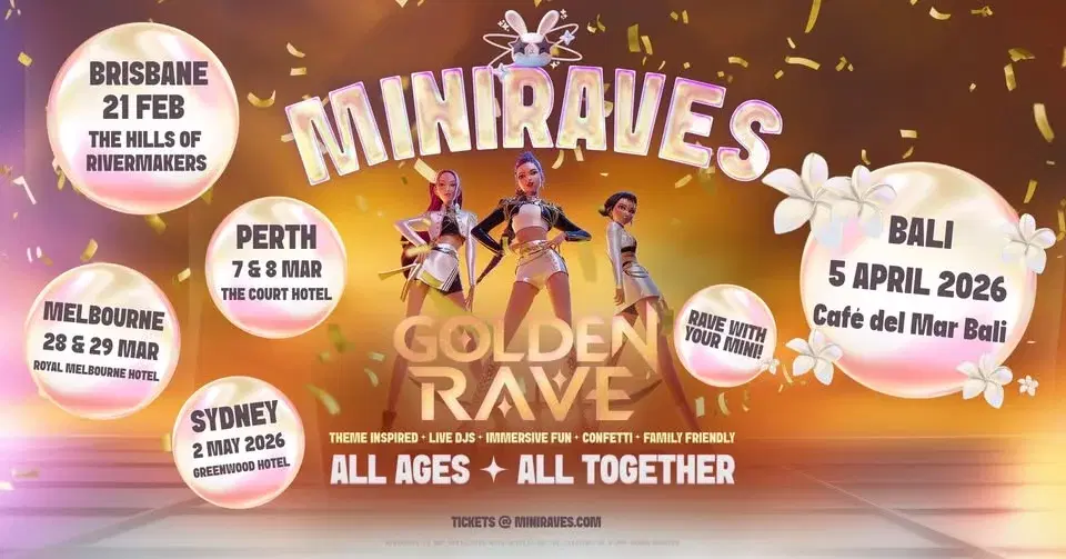2ND SHOW MELBOURNE 𝗠𝗜𝗡𝗜𝗥𝗔𝗩𝗘𝗦 Golden Rave