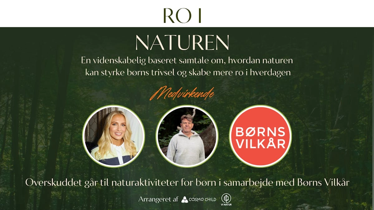 Ro i Naturen talk event – Hvordan naturen styrker børns trivsel