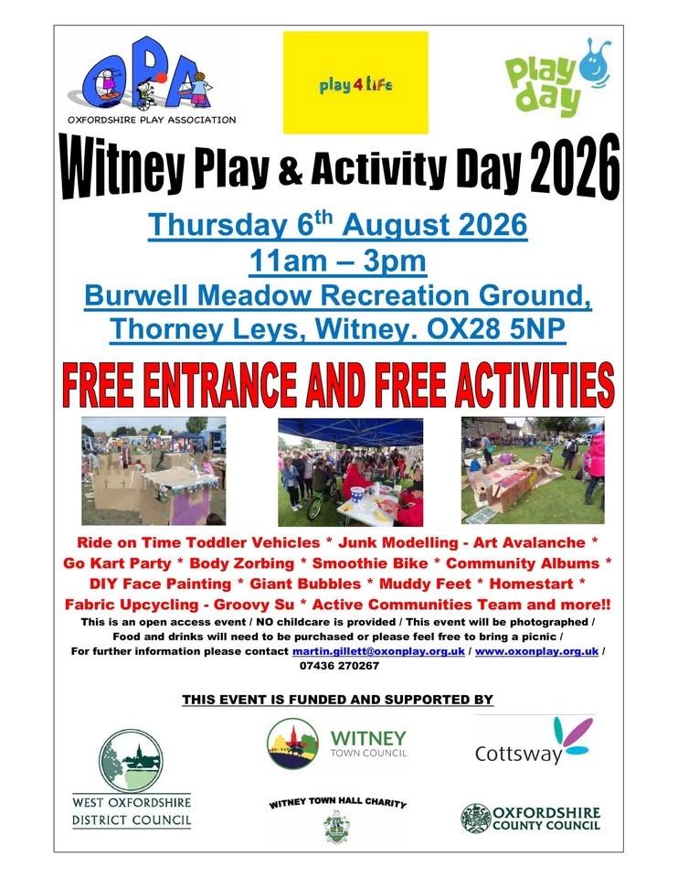Witney Play & Activity Day 2026