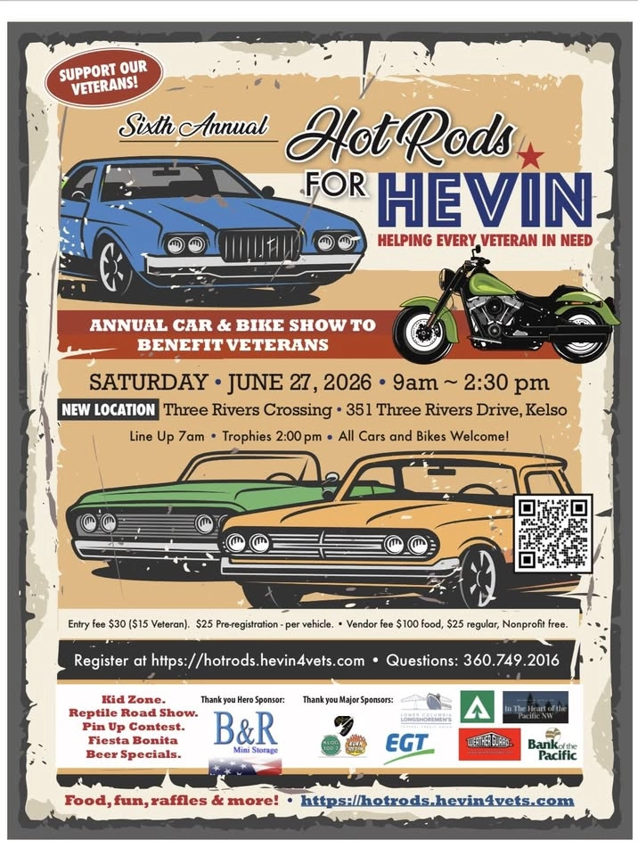 6th Annual Hot Rods For HEVIN Car and Bike Show Fundraiser