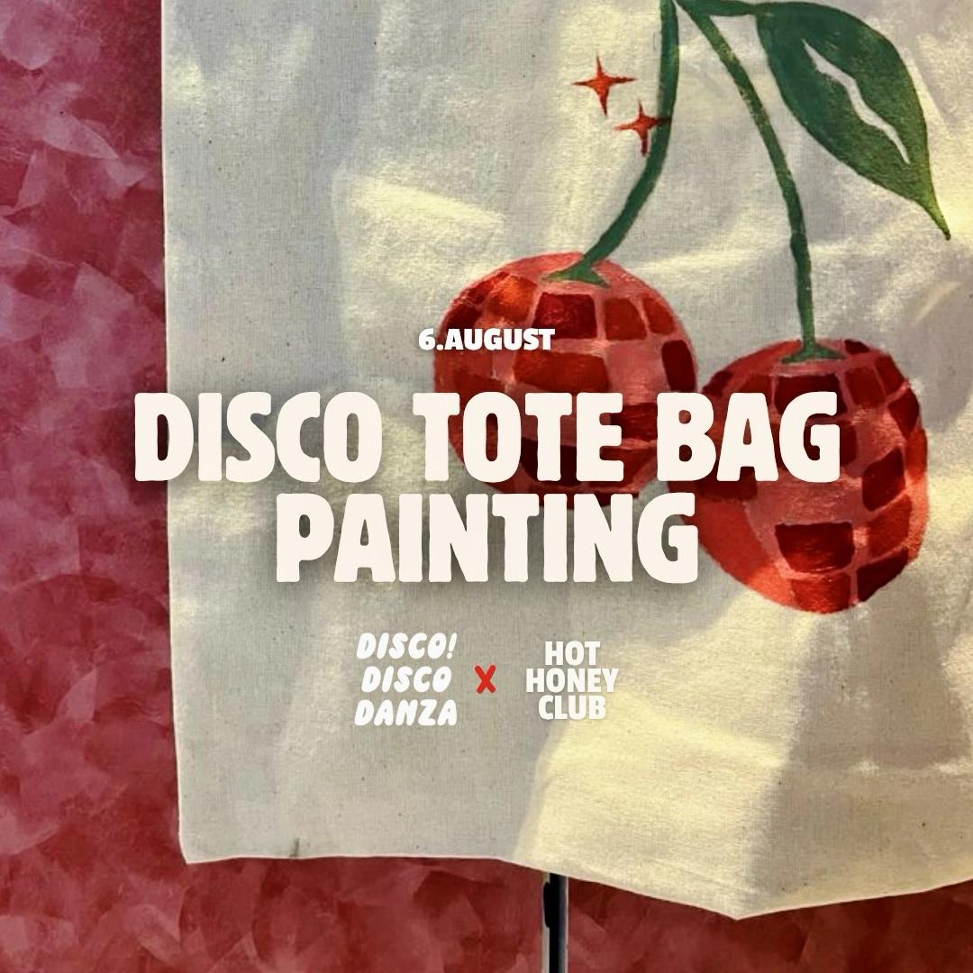 DISCO TOTE BAG PAINTING ✨