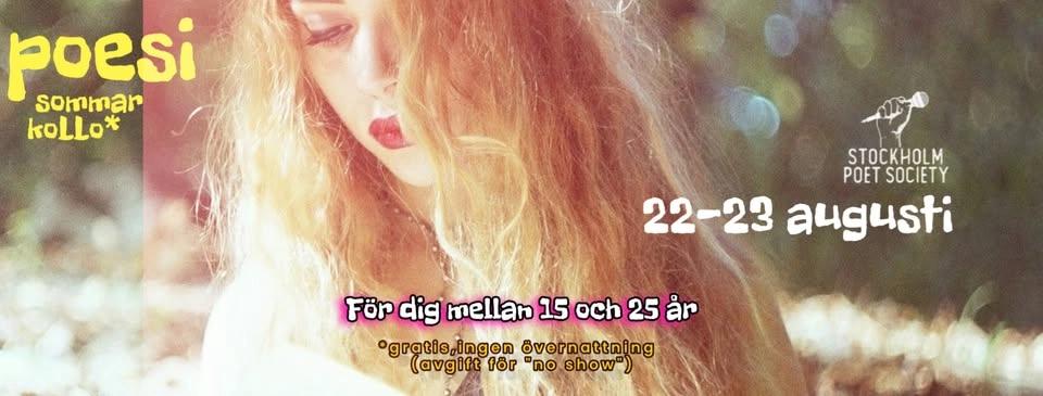 SOMMARKOLLO 2026 – POESIWORKSHOPHELG: Gratis skriv- och poesikurs för dig mellan 15 och 25 år!