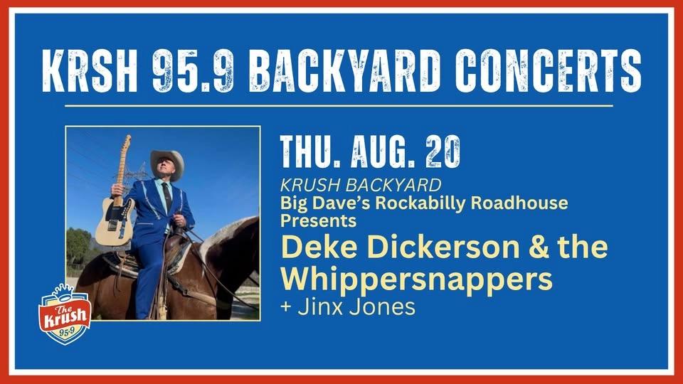 KRSH Backyard Concert: Big Dave's Rockabilly Roadhouse Presents Deke Dickerson & the Whippersnappers
