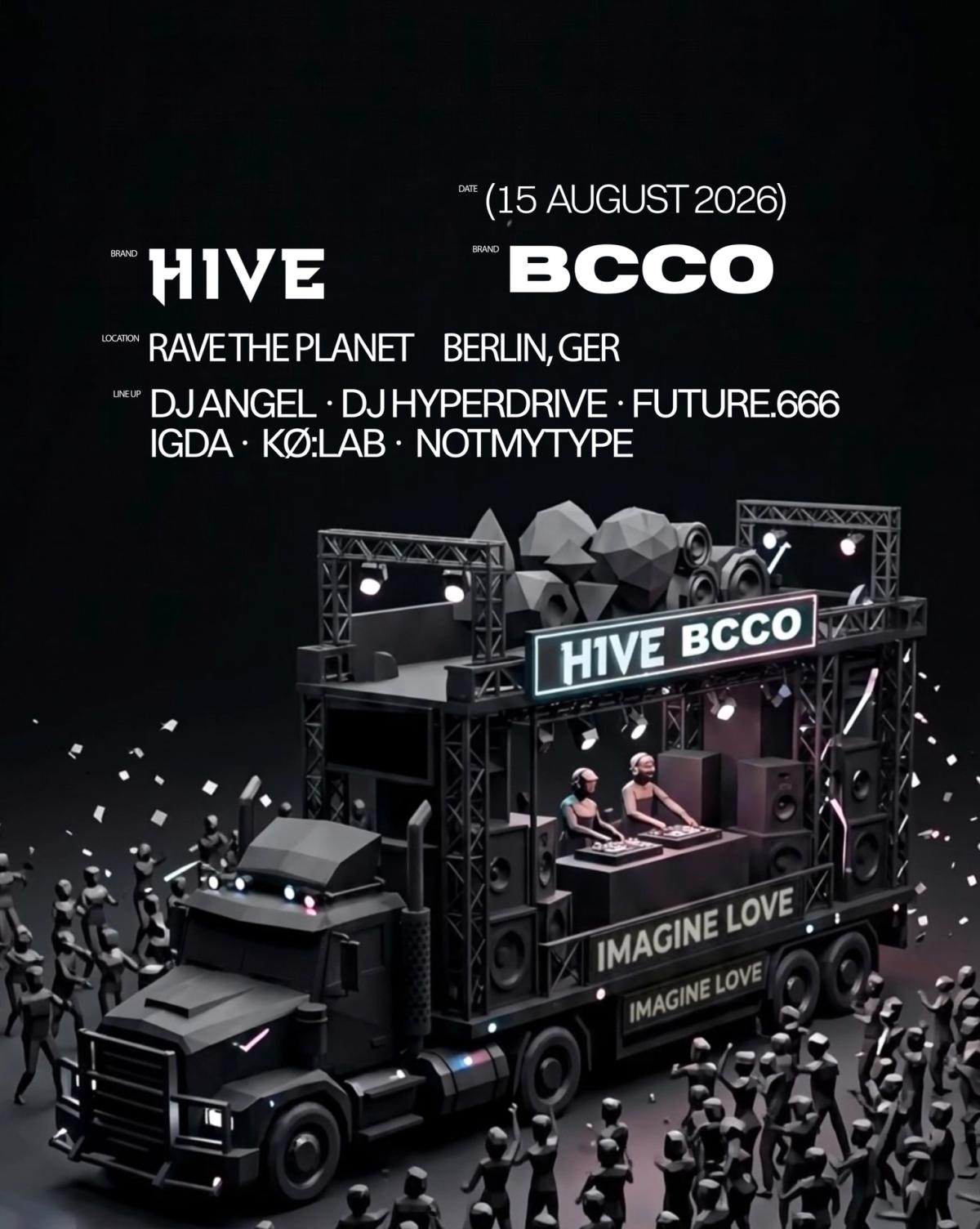 HIVE x BCCO I Rave The Planet Float