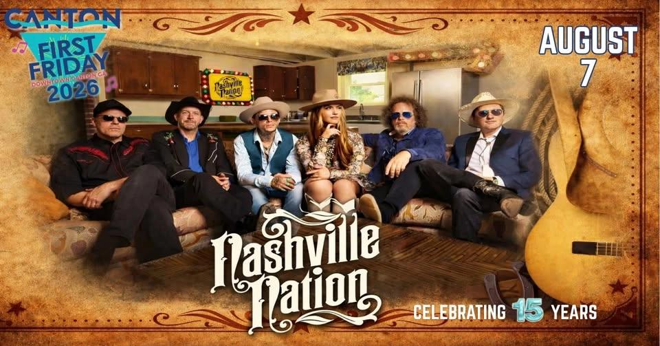 Downtown Canton Ga First Friday with NASHVILLE NATION