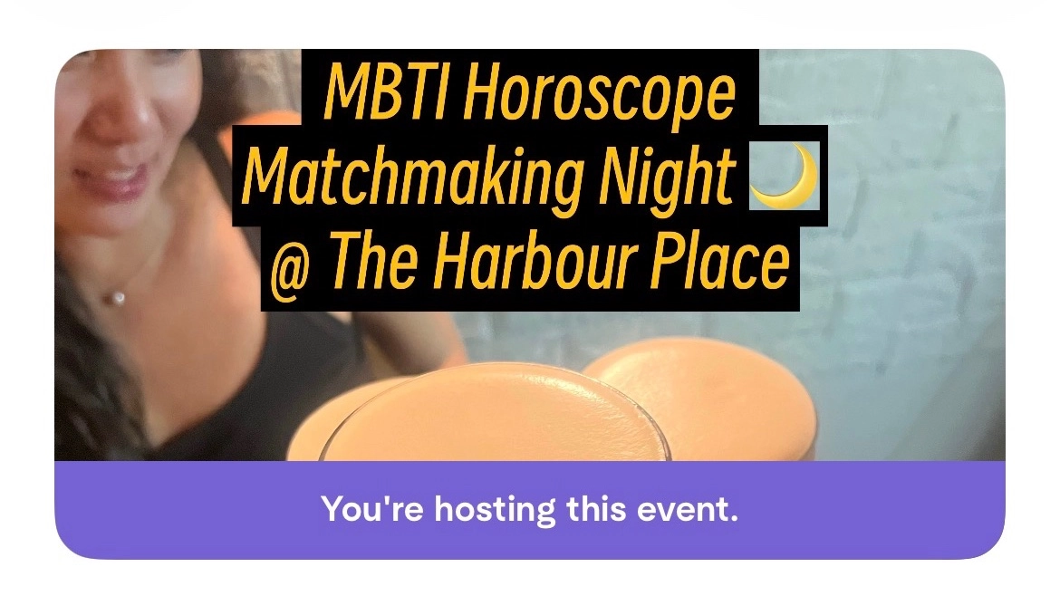 MBTI Horoscope Matching Night@The Harbour Place singing at night section