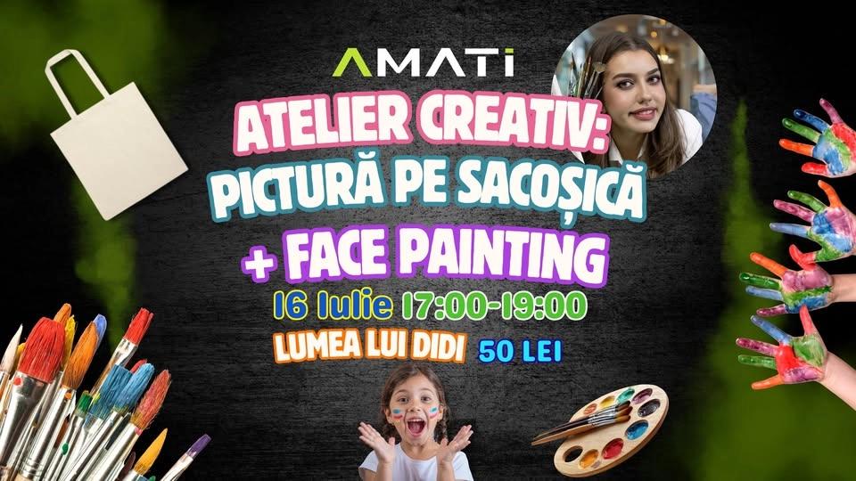 Atelierului de pictură pe sacoșele din bumbac