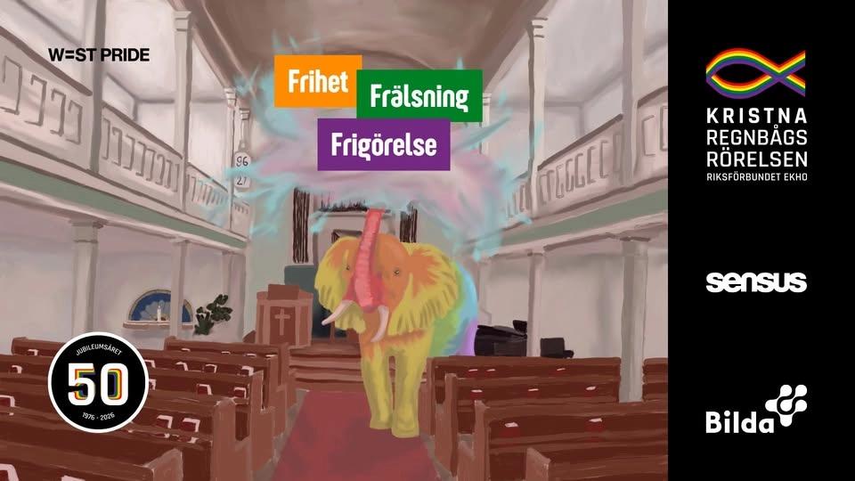 "Frihet, frälsning, frigörelse" Göteborg WestPride Jubileumsutställning och regnbågsfika