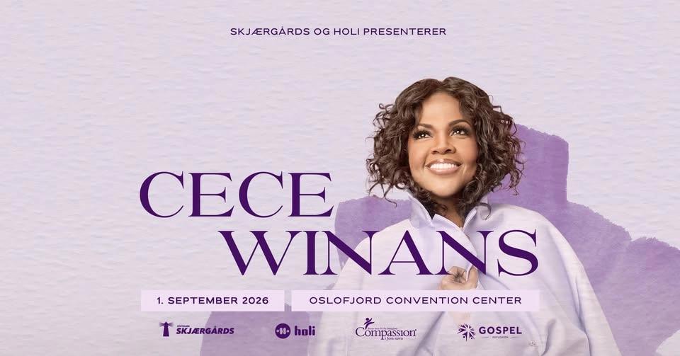 CeCe Winans kommer til Norge!