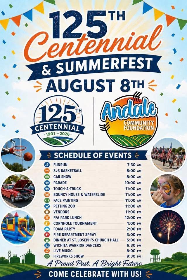 Andale’s 125th year Centennial & Summerfest