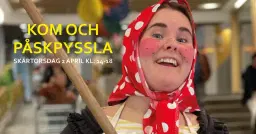 Påskpyssel i Skogås centrum