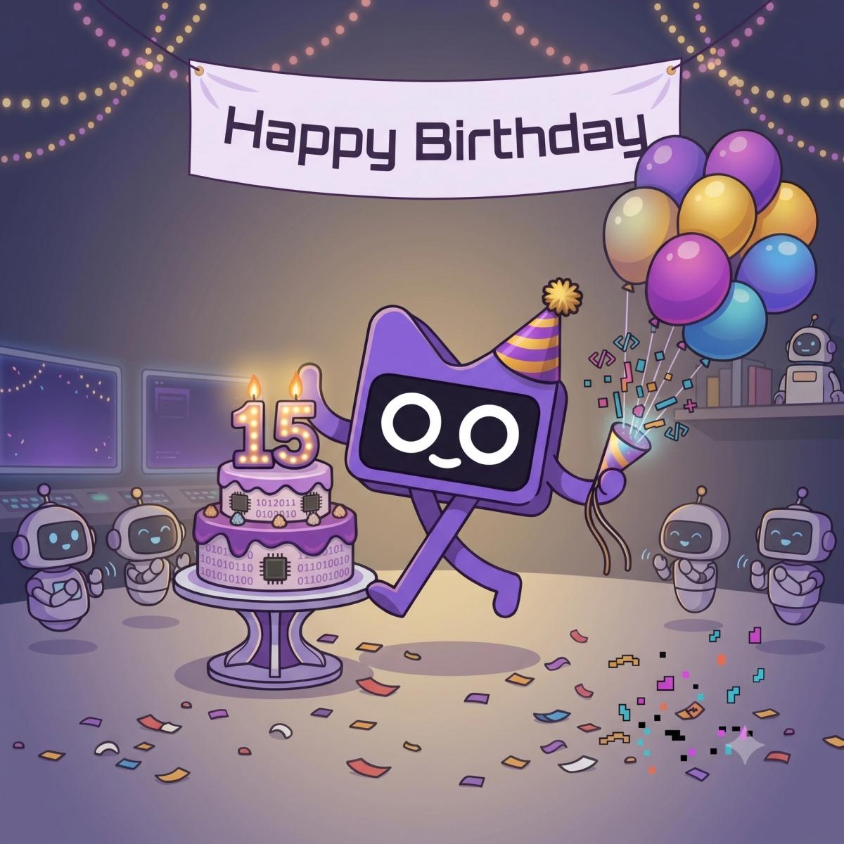 Kotlin 15 歲蛋糕慶生趴(Kotlin's 15th Birthday Cake Party)