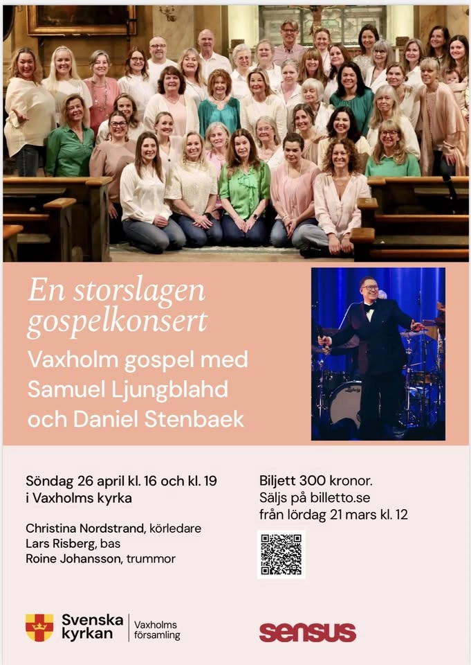Konsert med Vaxholm Gospel/Samuel Ljungblahd/Daniel Stenbaek