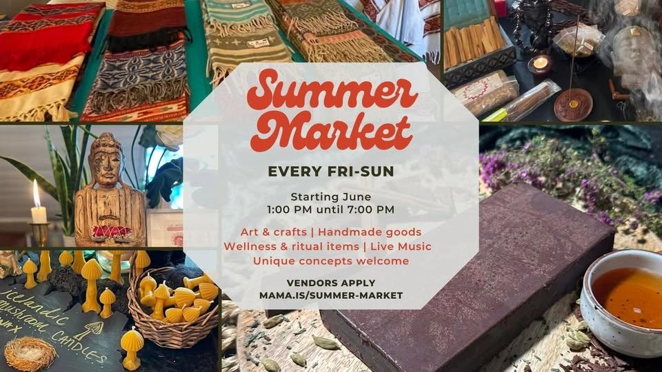 Summer Market - Reykjavík ☀️ Mama & White Lotus