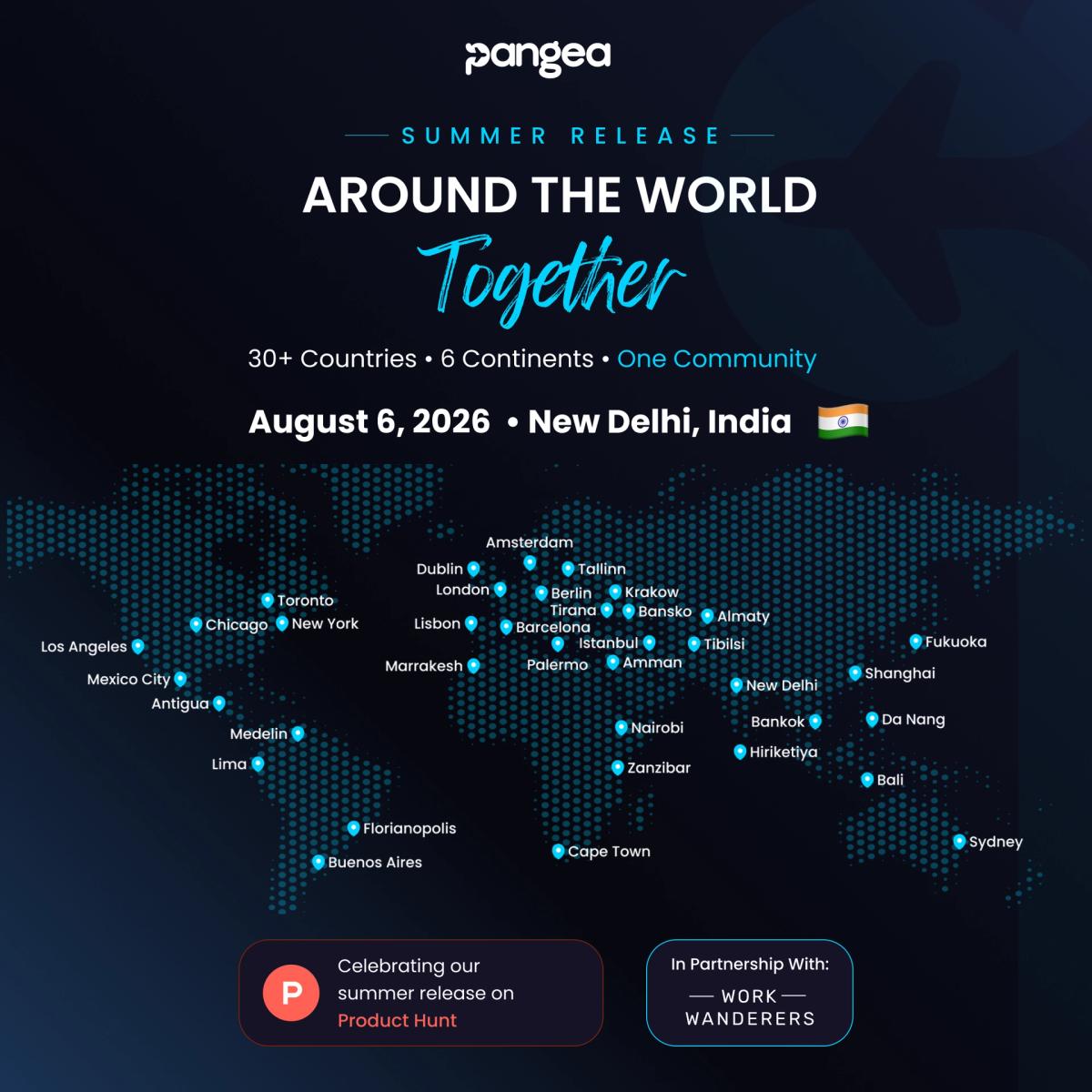 🇮🇳 New Delhi (India) - Pangea Product Hunt Launch