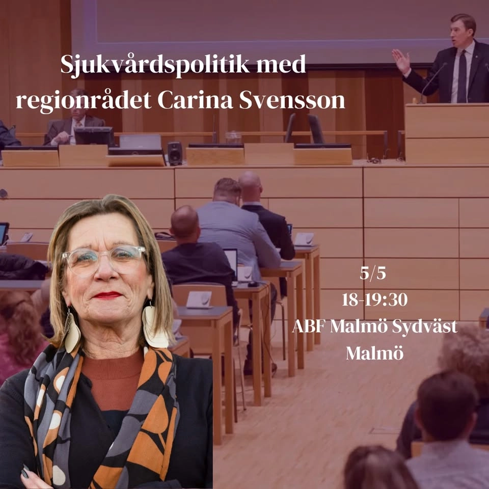 Sjukvårdspolitik med regionrådet Carina Svensson!