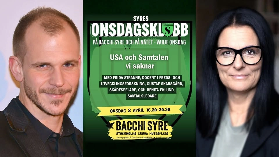 USA och Samtalen vi saknar med Frida Stranne och Gustaf Skarsgård
