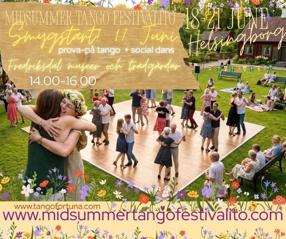 Intro Tango för alla! Smygstart på Midsommar festivalito...