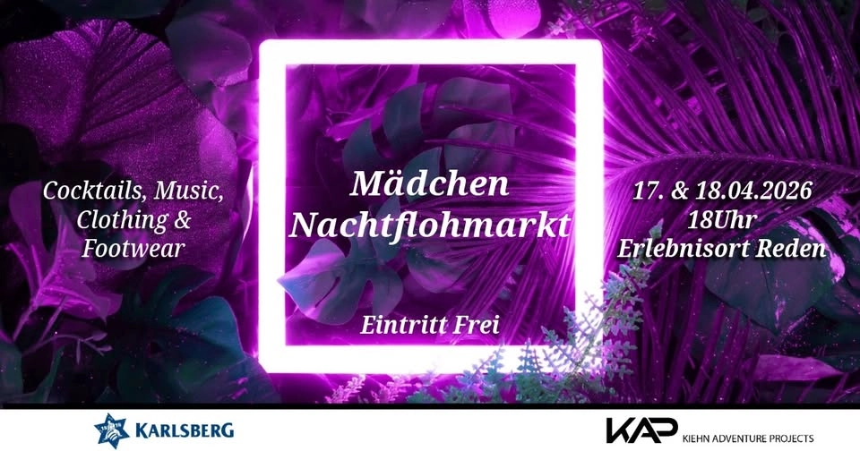 Mädchen Nachtflohmarkt