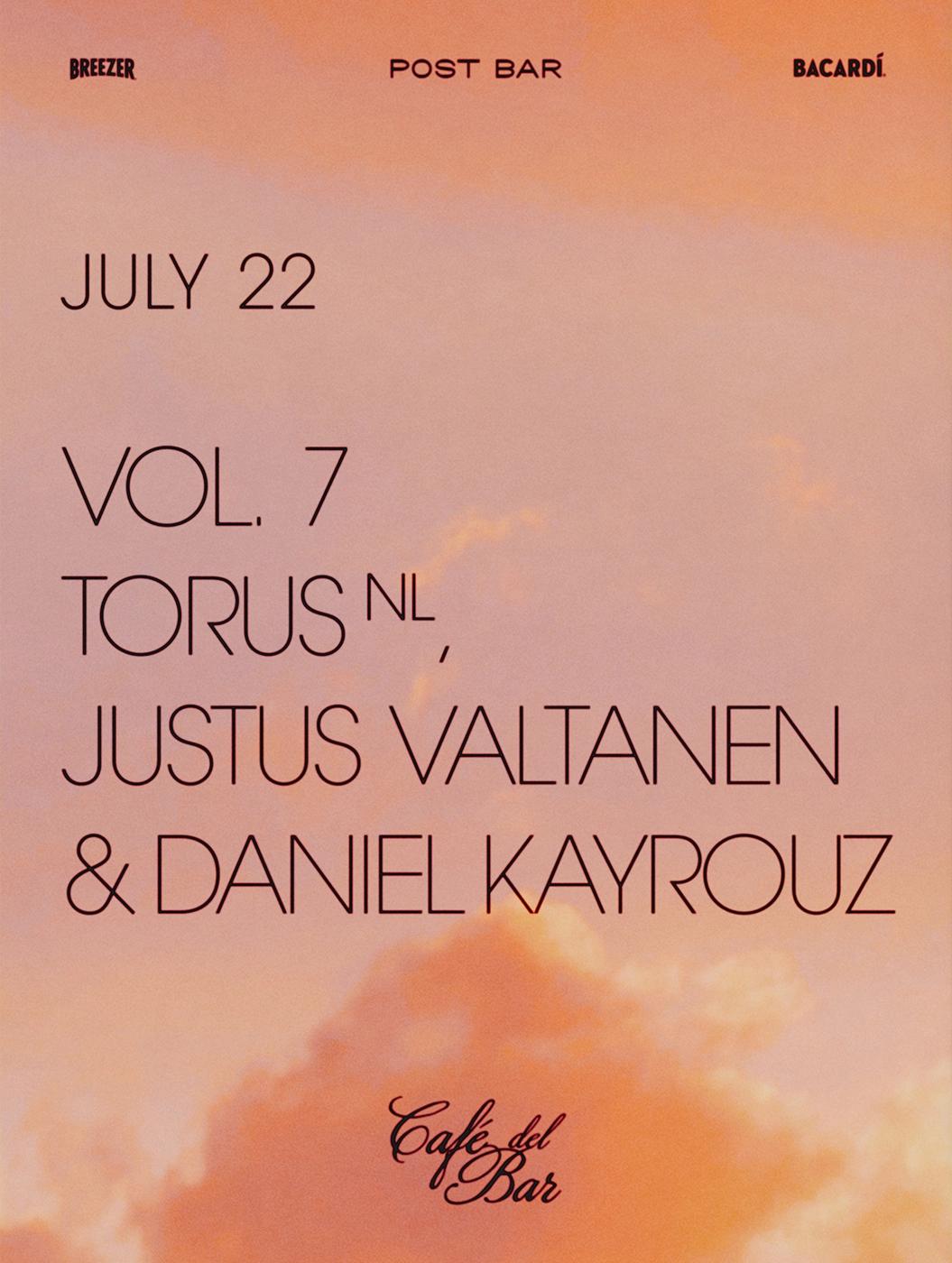 Cafe Del Bar Vol. 7 — Torus (NL), Daniel Kayrouz & Justus Valtanen