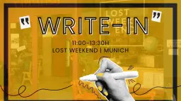 Weekend Write In: In Person