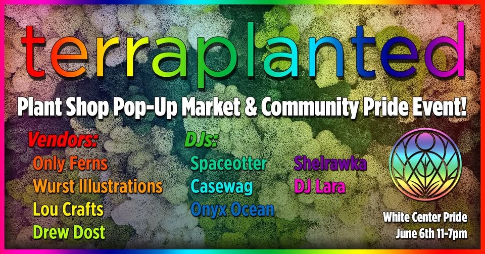 Plant Shop Pop-Up Market & Community Pride Gathering!
