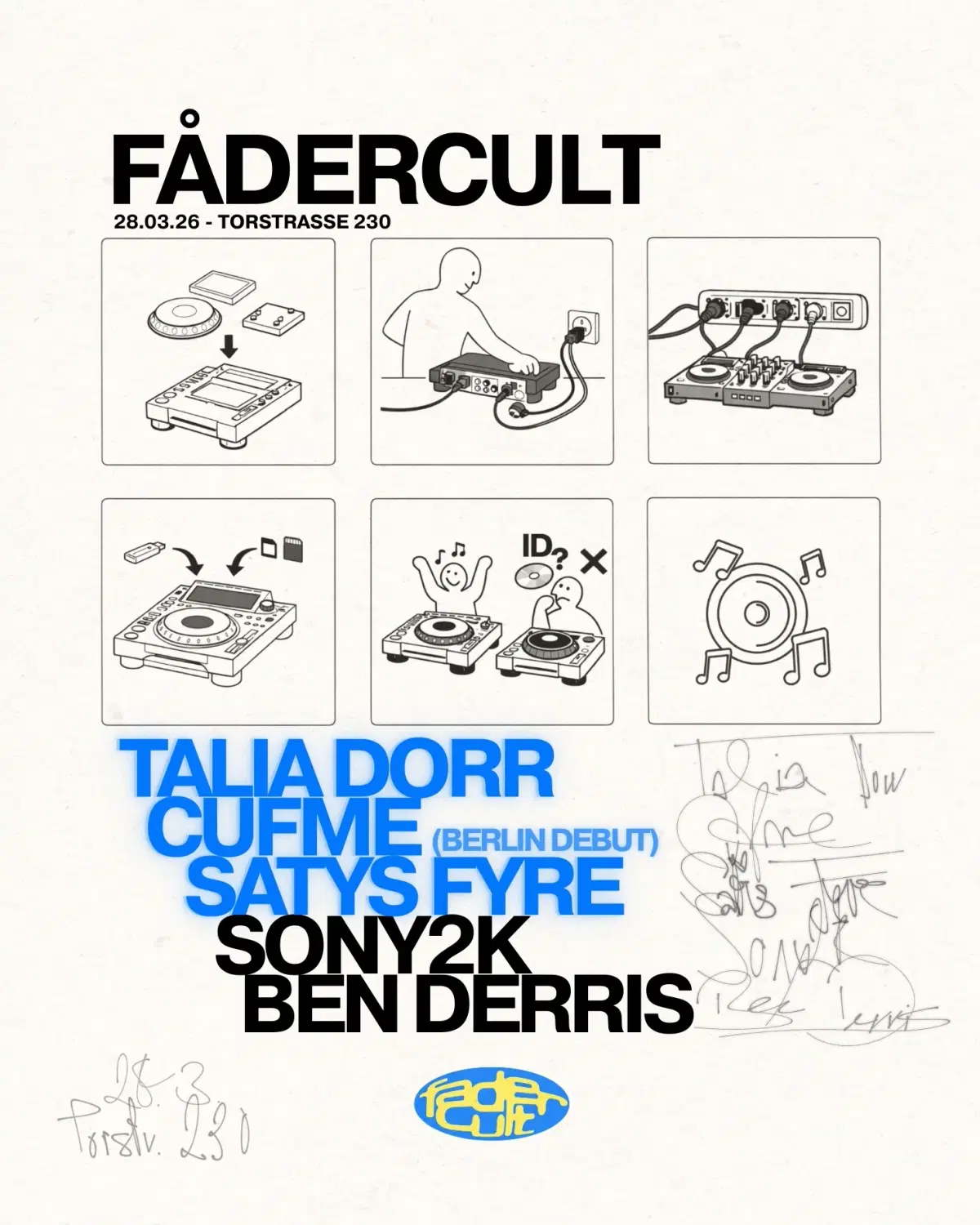 Fadercult with Talia Dorr, Cufme, SATYS FYRE, Ben Derris, Sony2k