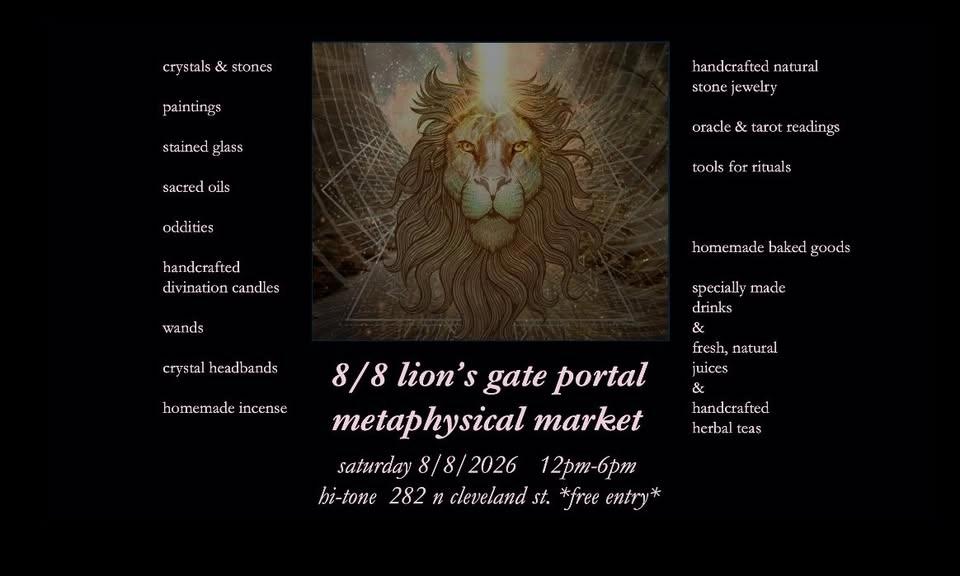 8/8 lion’s gate portal metaphysical market