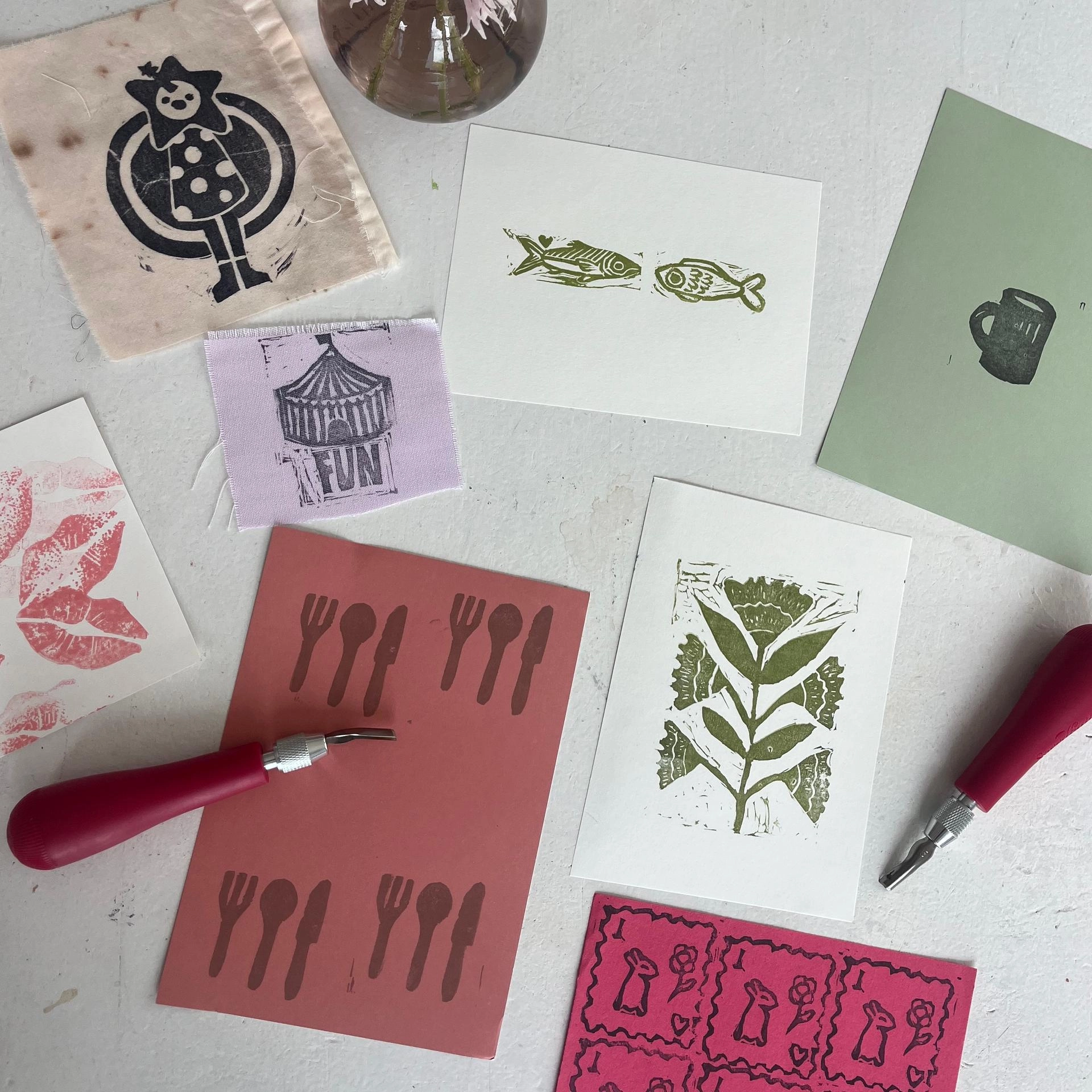 Print Club: Linocut Stamps