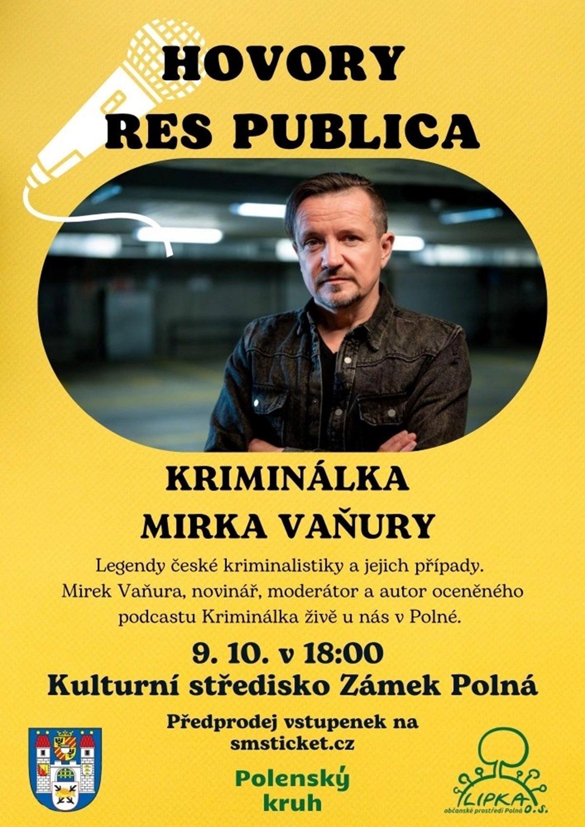 HOVORY RES PUBLICA Kriminálka Mirka Vaňury