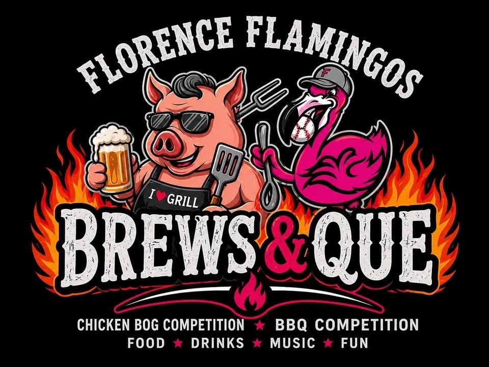 Flamingos Brews & Que