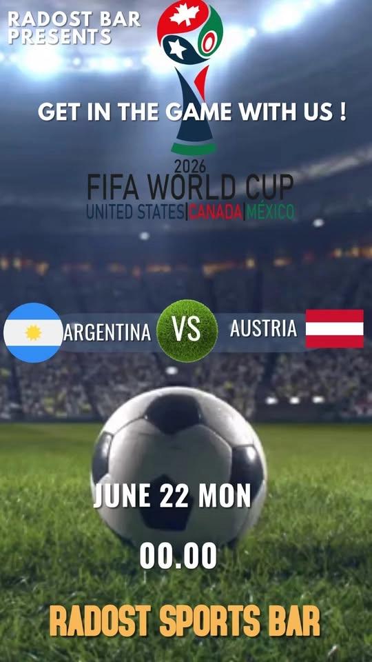 Argentina vs Austria 00.00 & France vs Irak 04.00