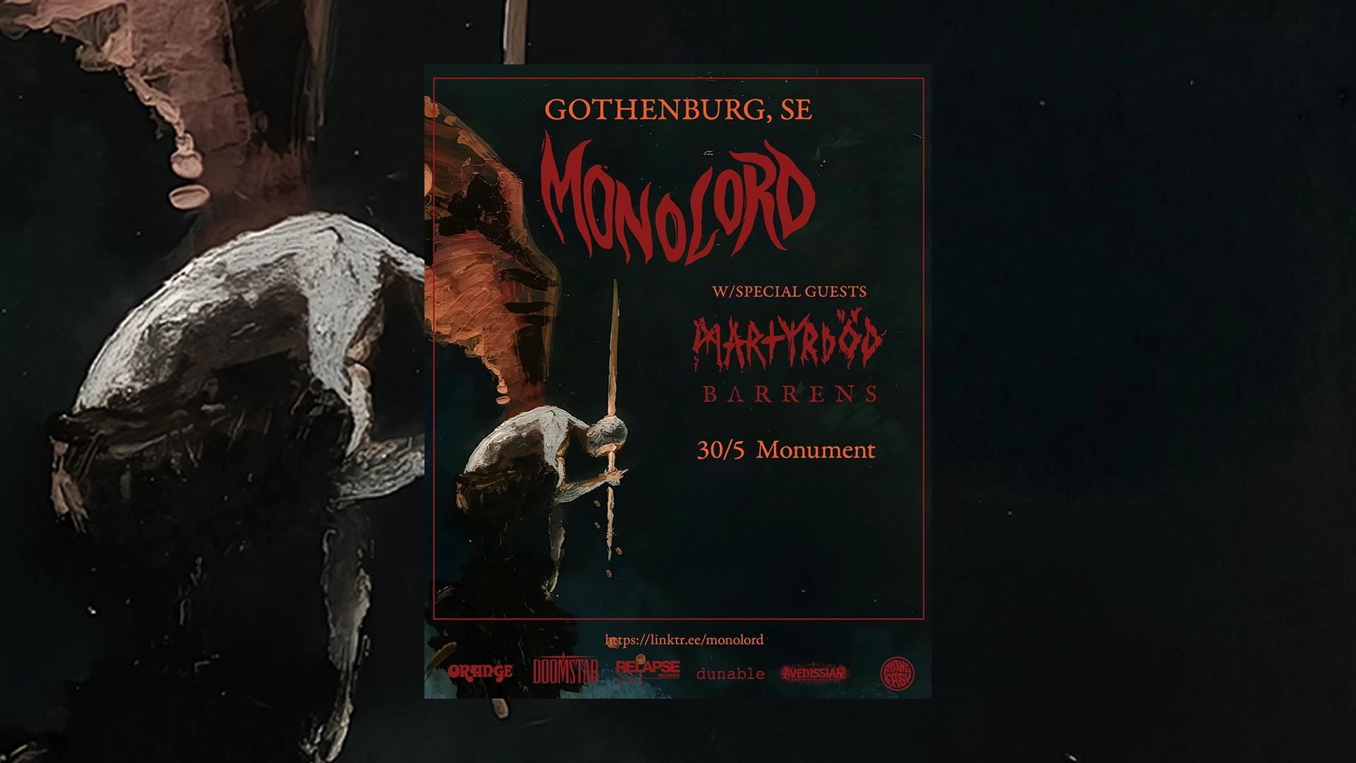 Monolord + Martyrdöd + Barrens 30/5