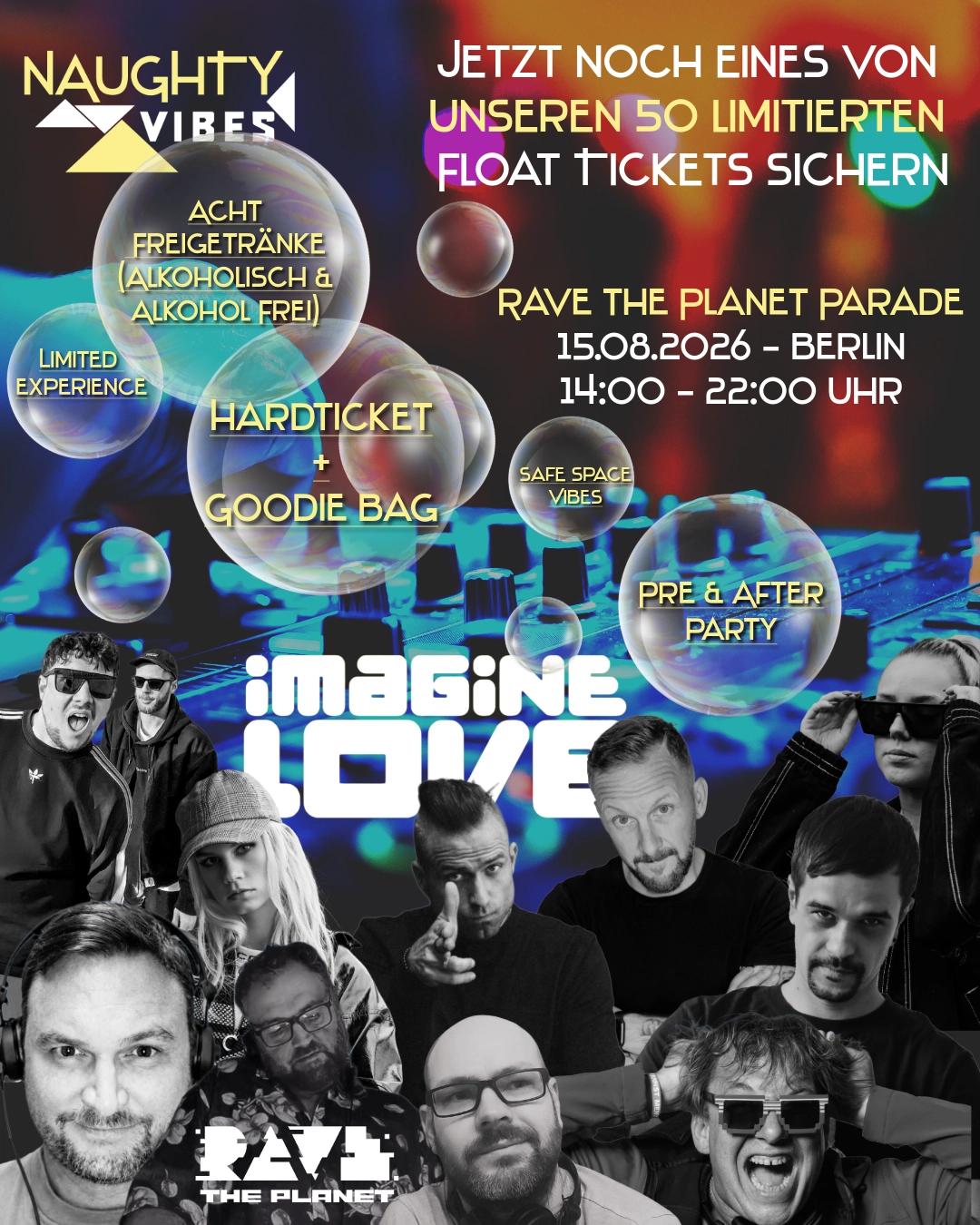 Naughty Vibes Float at Rave the Planet Parade 2026