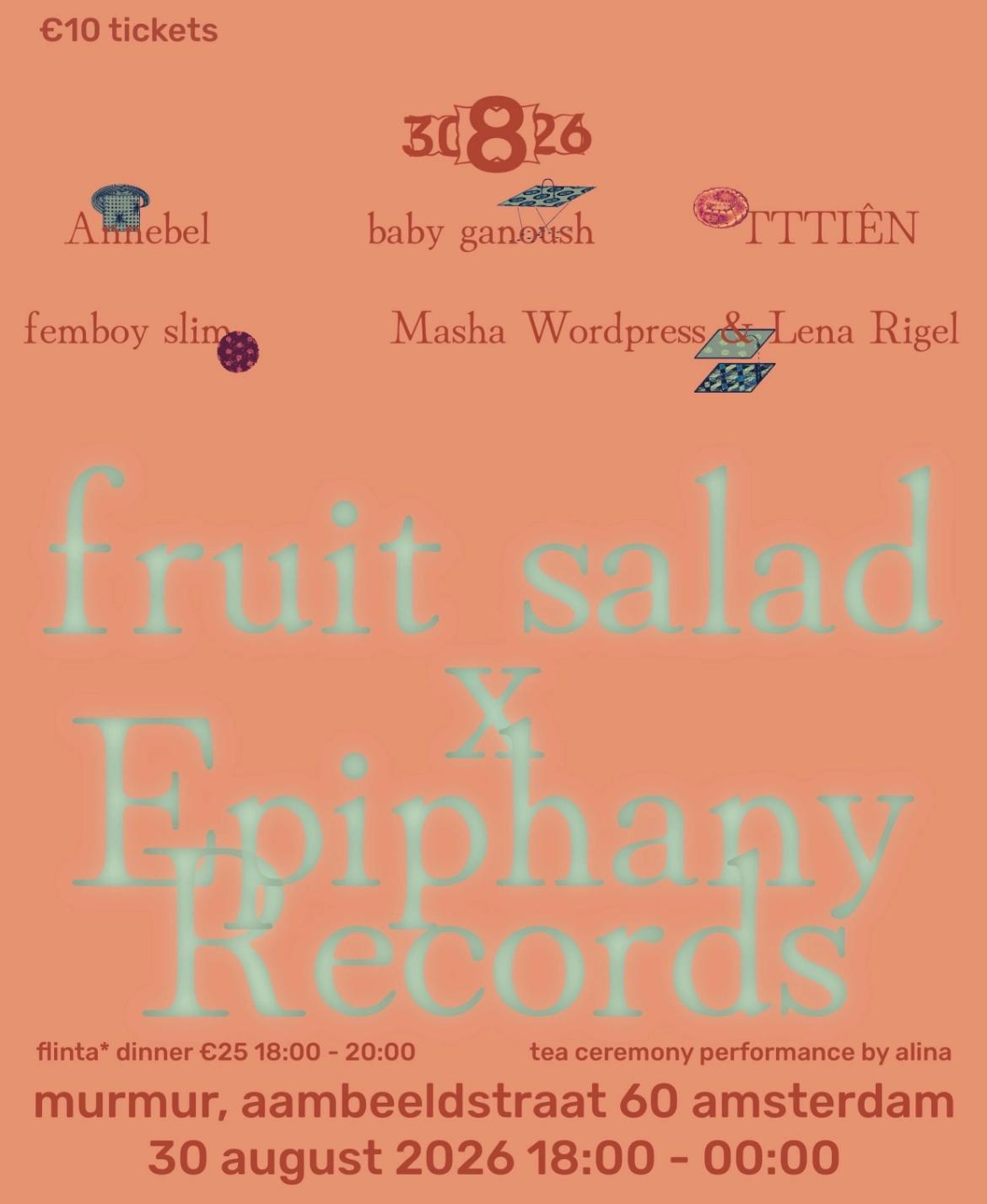 fruit salad x Epiphany Records