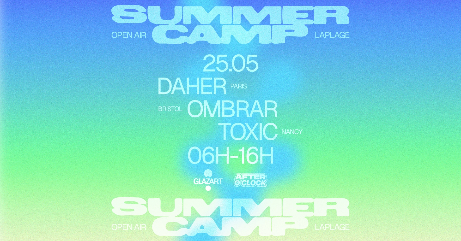 After O'Clock X La Plage Open Air: OMBRAR, DAHER & TOXIC