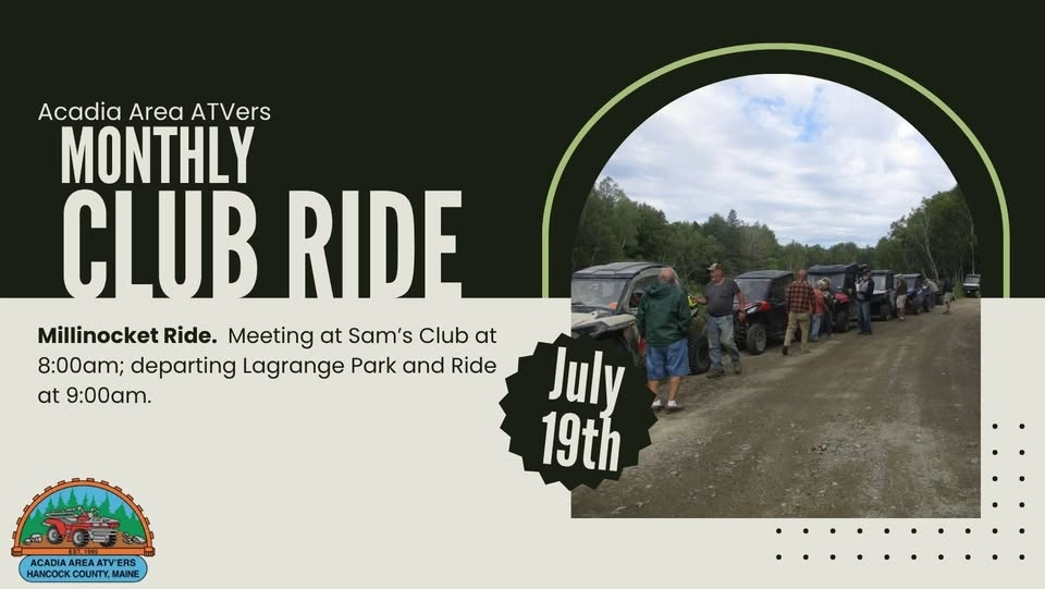 Monthly Club Ride - Lagrange to Millinocket